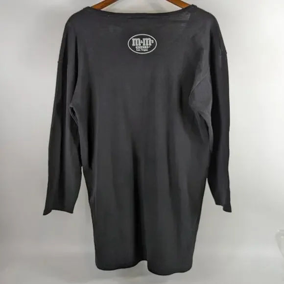 Official M&Ms World Womens One Size Long Sleeve Scoop Neck Shirt Mae West Green - Picture 3 of 13